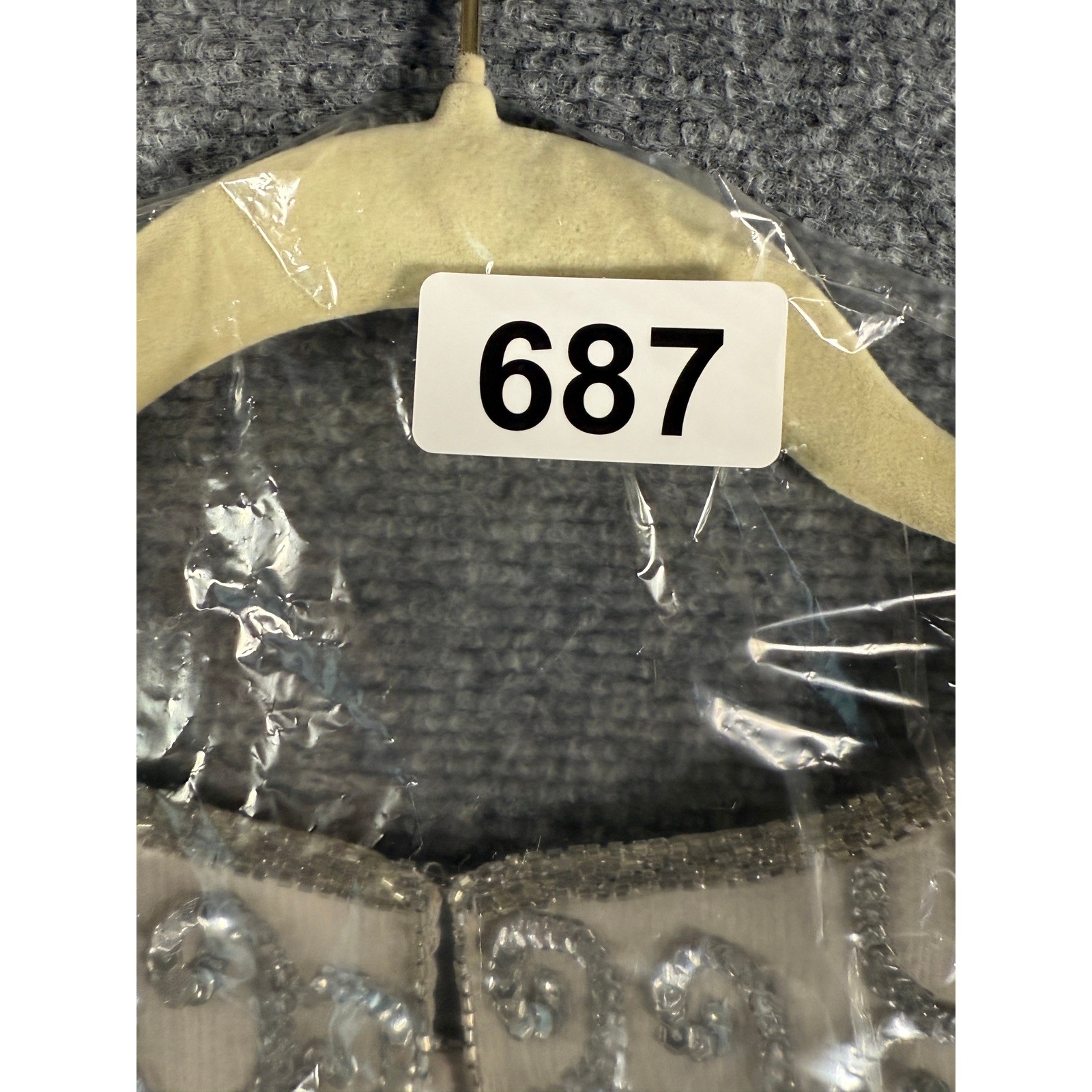 Jean Jos Joseph Le Bon Paris Silk Beaded Sequin Top Party Cocktail