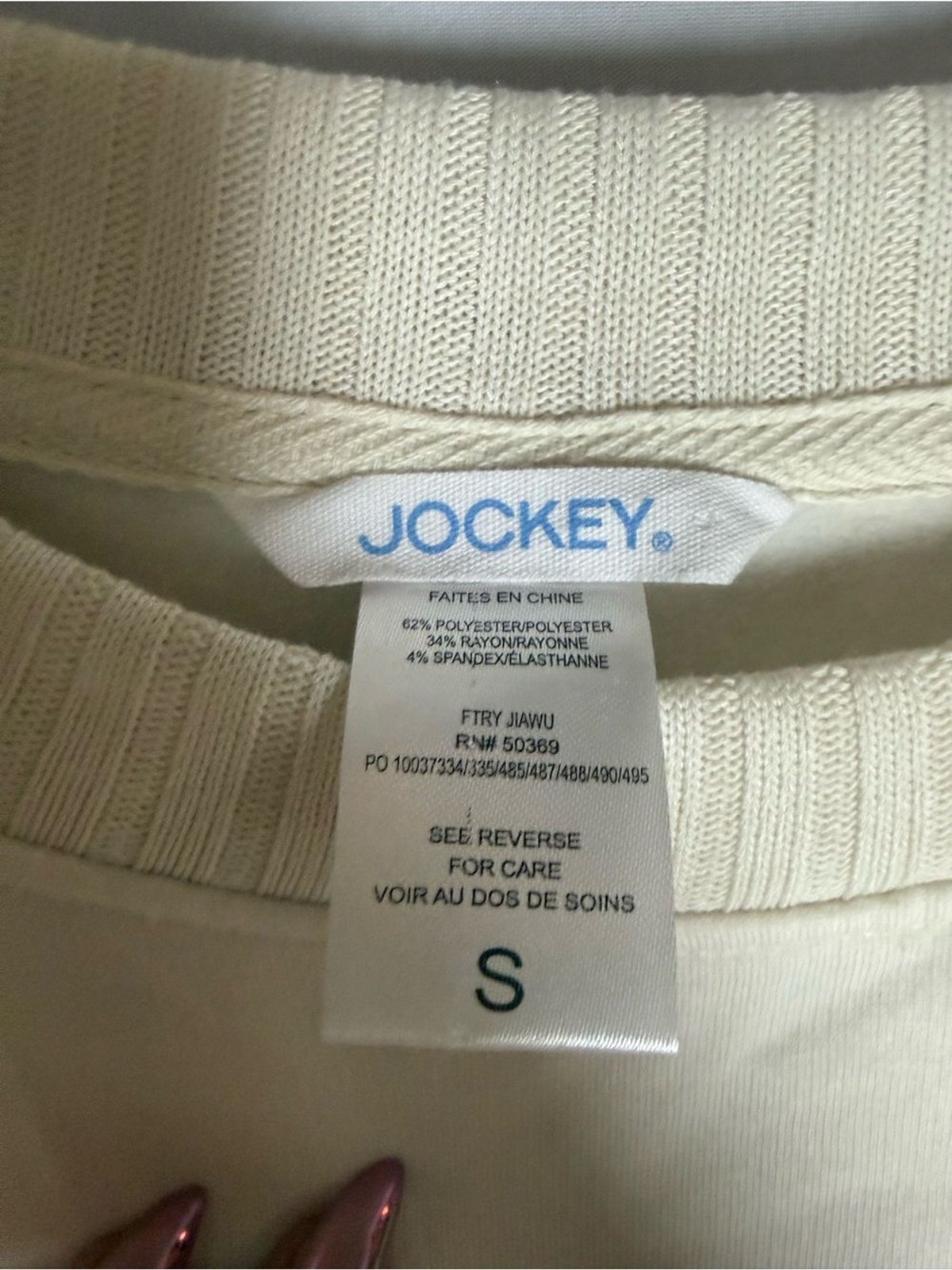 Jockey Men’s Cream Crewneck Pullover