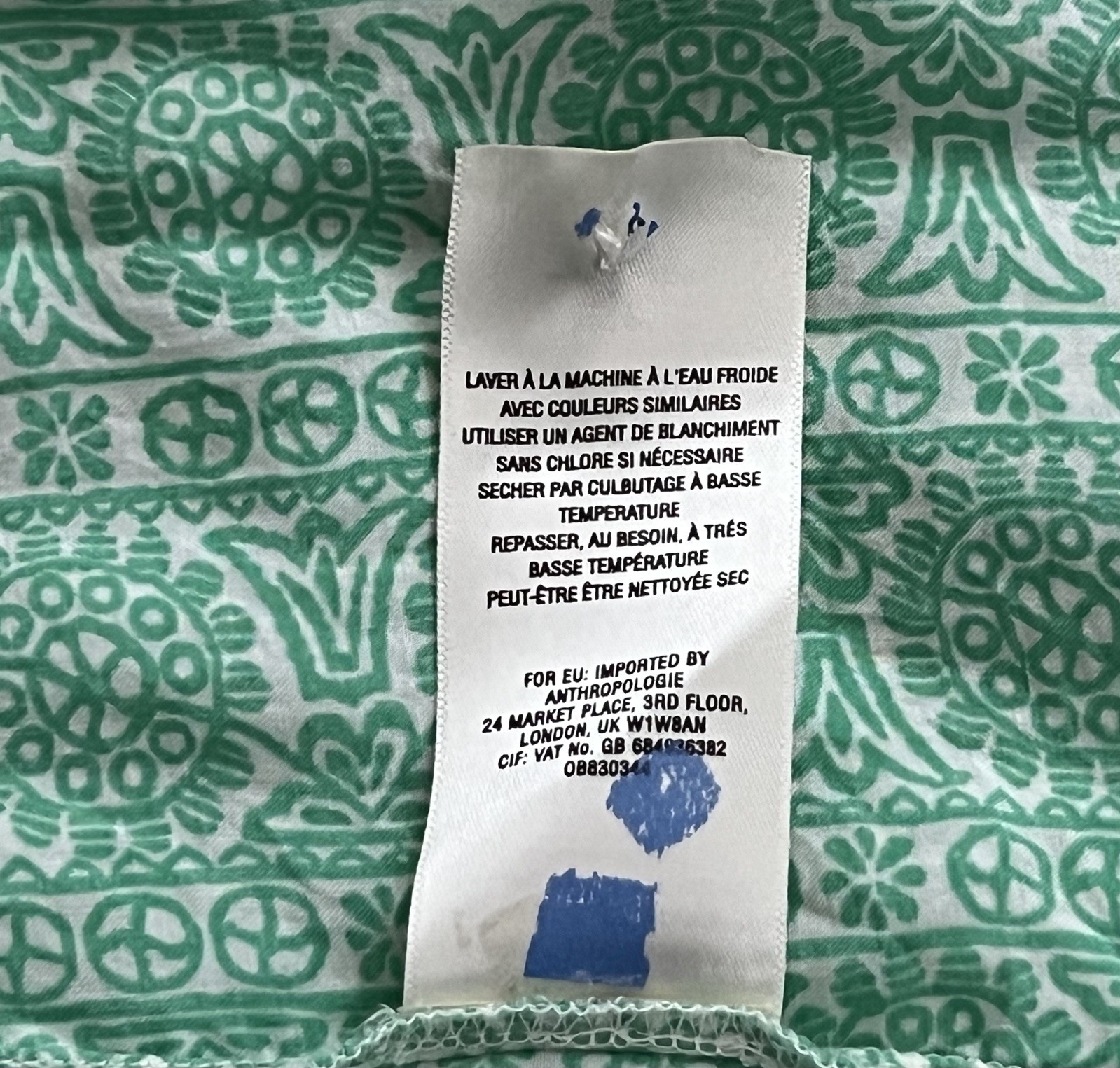 Anthropologie Maeve Petunia Pintuck Sleeveless Tunic Top In Green/White Size XS