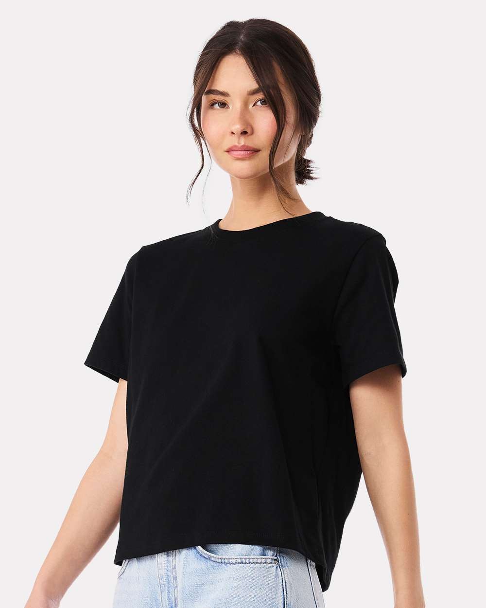🔥 BELLA + CANVAS Women 6 oz Heavyweight Cotton Tee Shirt Up To 3XL 6110