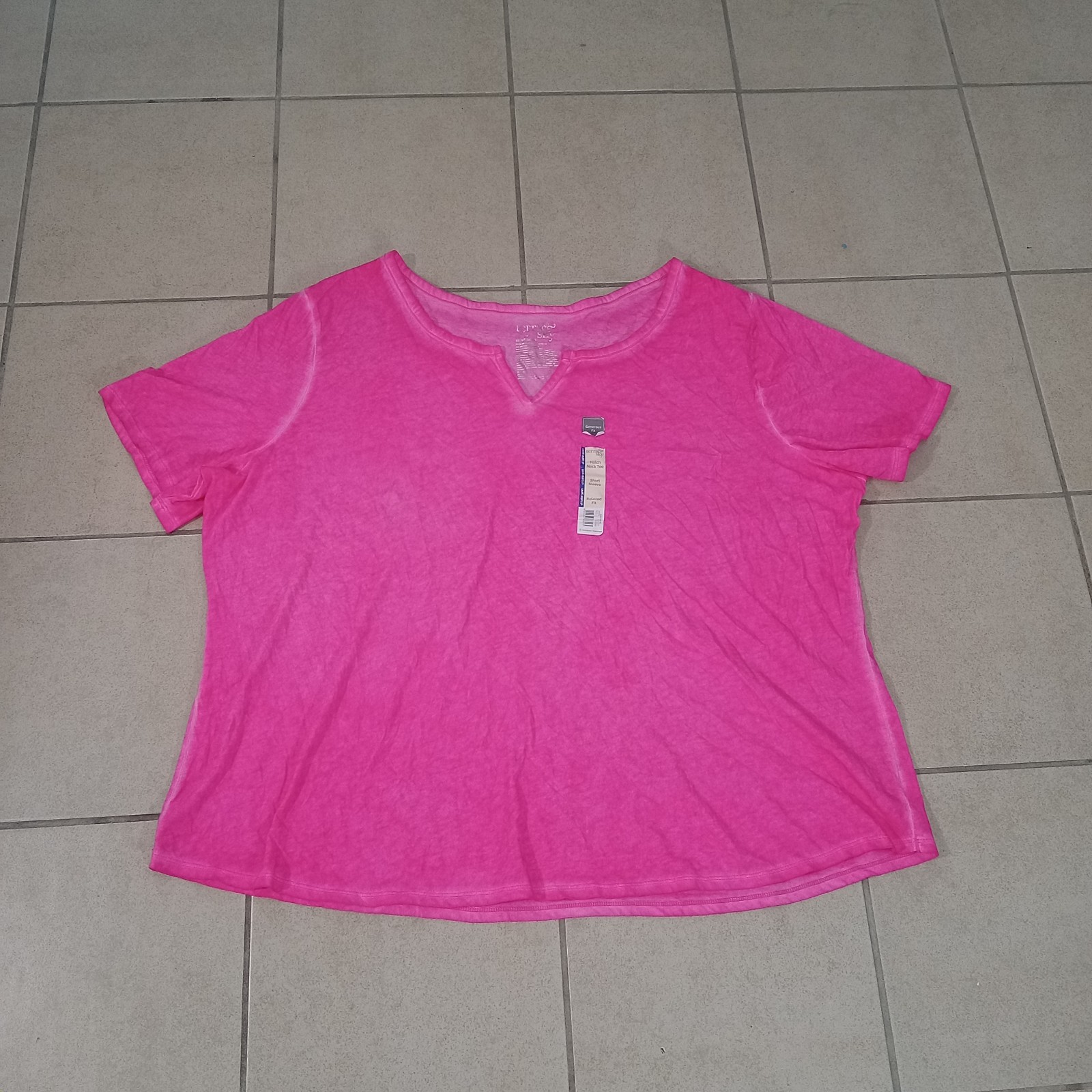 Terra & Sky Women’s 4X Plus 28-30W Fuchsia Burst Generous Fit NWT