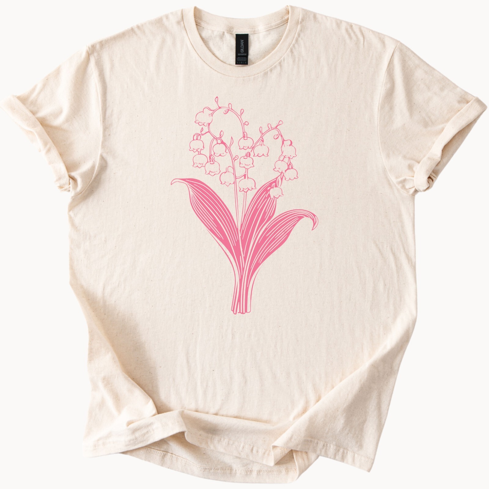 Lily of the Valley Tee Floral Shirt Spring Blossom Top Plant Gift