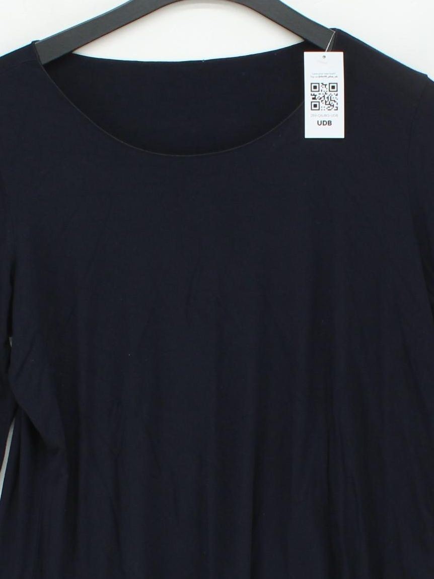 Peter Hahn Women’s Top UK 12 Blue Viscose with Elastane Basic