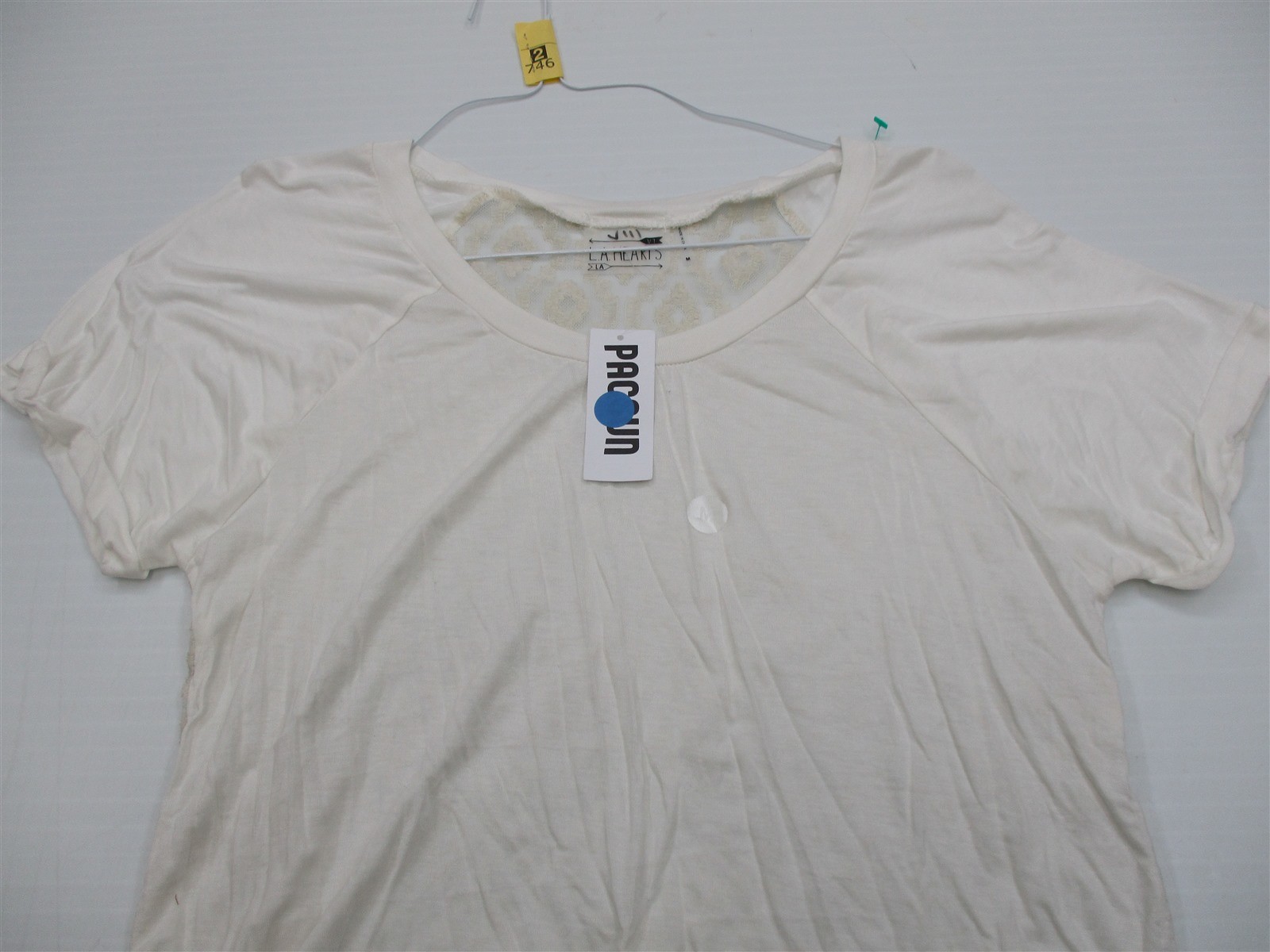 new L.A. HEARTS Women’s Size M Designer Geometric Ivory Shirt