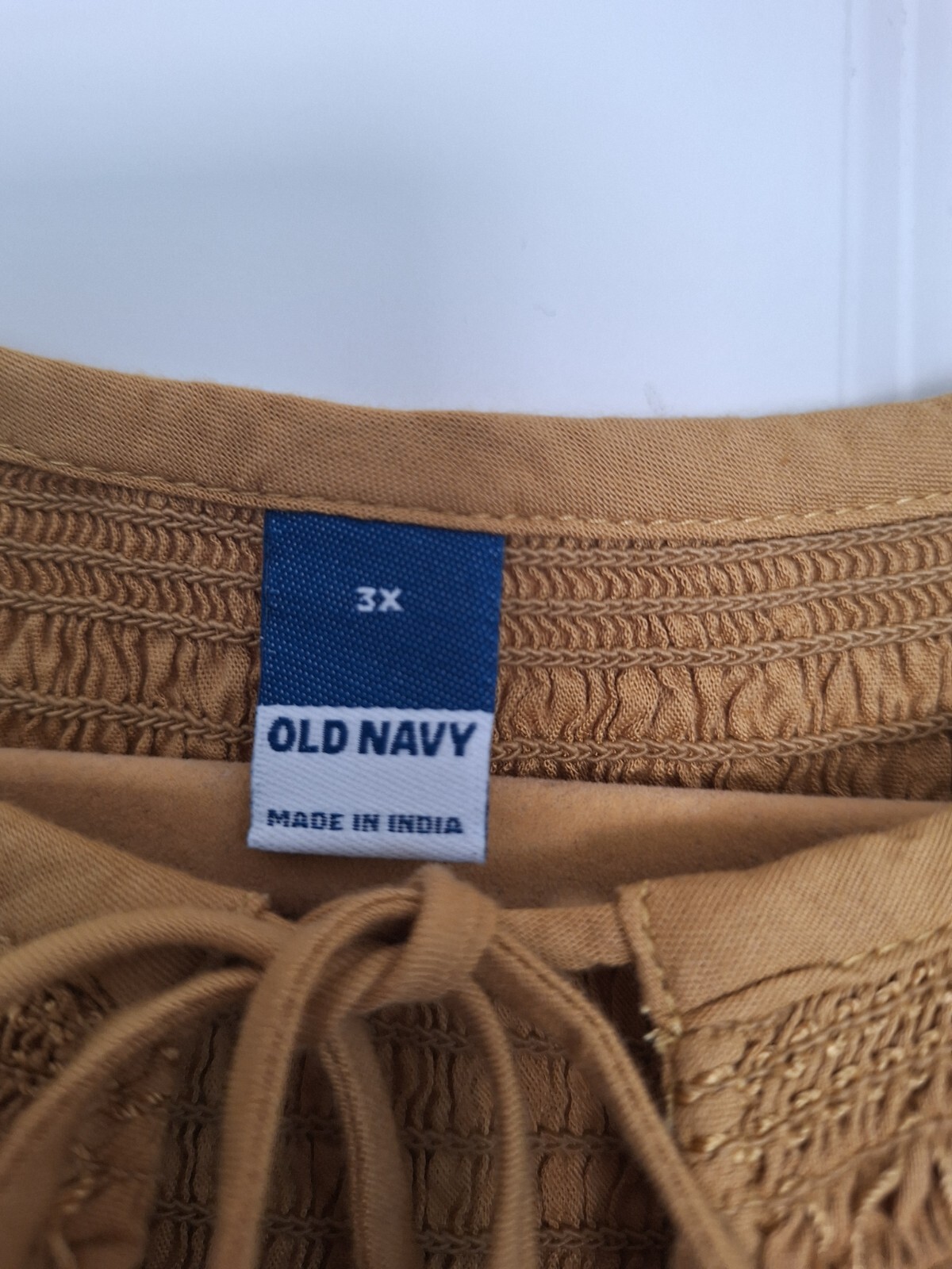 OLD Navy Tan Cotton viscose Women’s Blouse size 3X