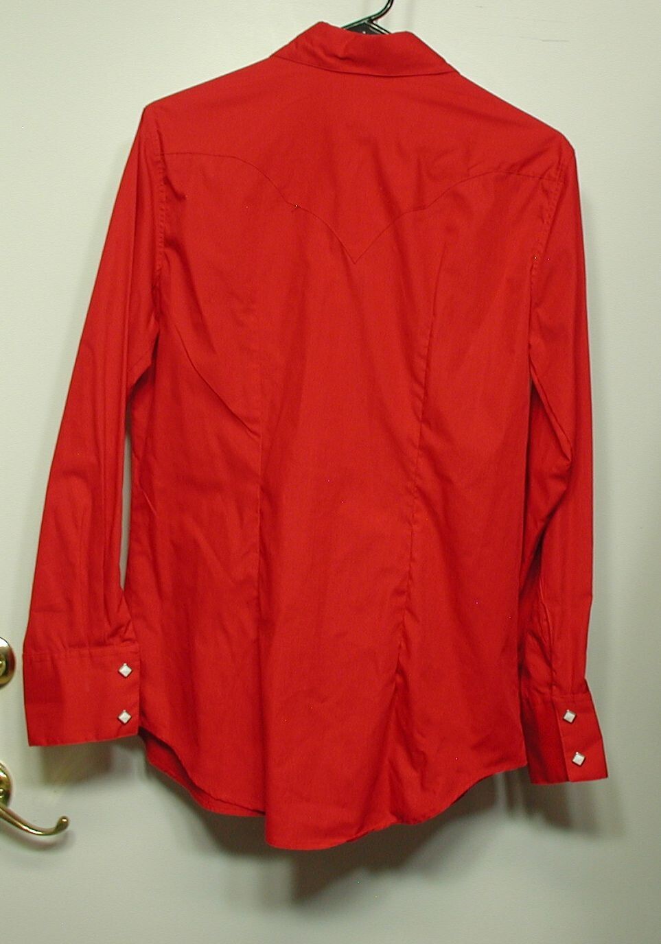 NWT Women’s XL Custom Fit Rockmount Ranch Wear Western Shirt Red Cotton Blend