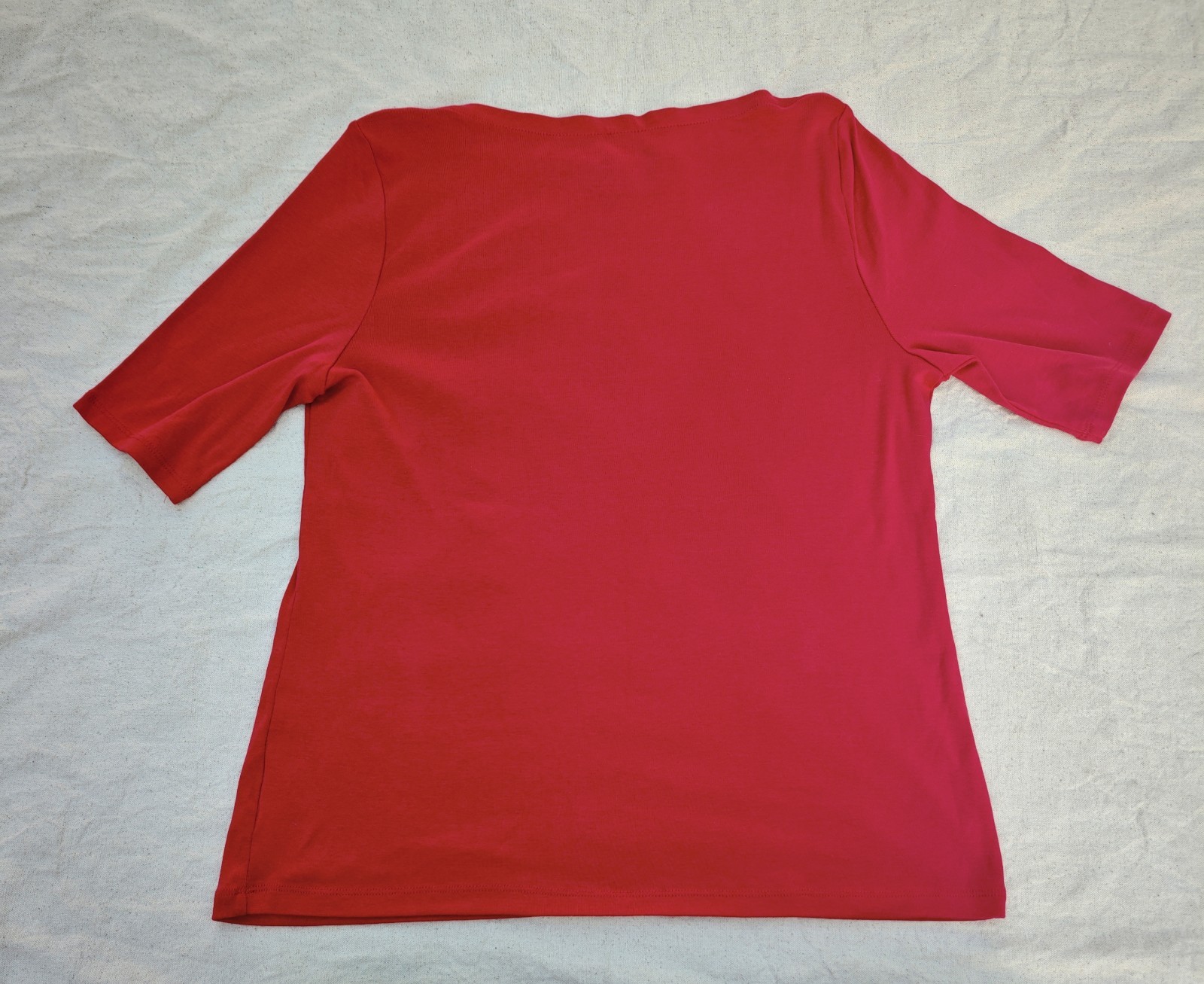 Charter Club Luxury Perfectly Soft 100% Pima Cotton Women’s Red T-shirt Size L