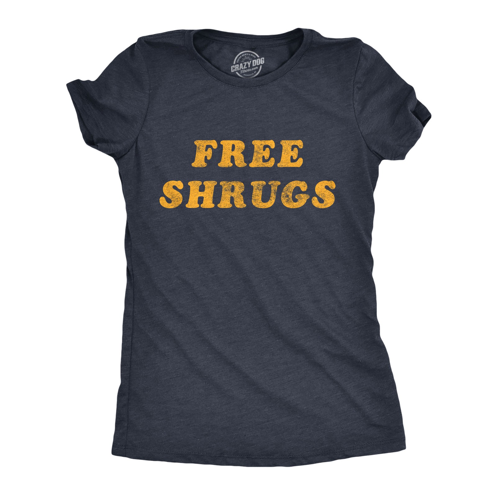 Womens Free Shrugs T Shirt Funny Introvert Hugs Sarcastic Novelty Graphic Tee