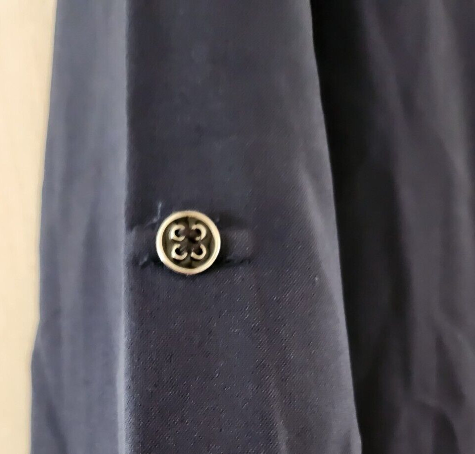 Lilac Bloom Dark Blue Pullover Blouse L