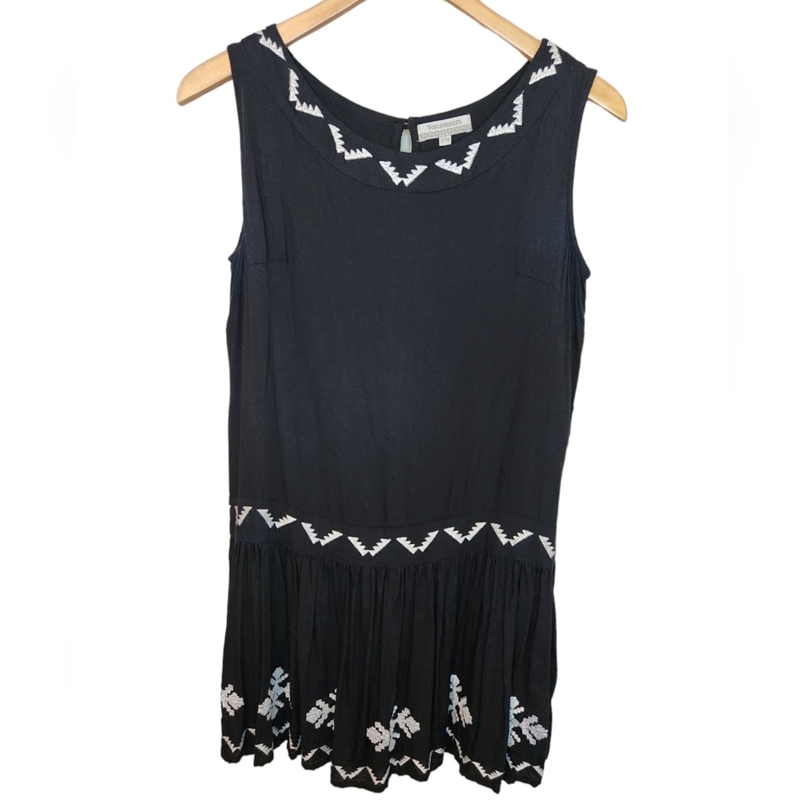 World Market Boho Embroidered tunic or mini dress small/ medium