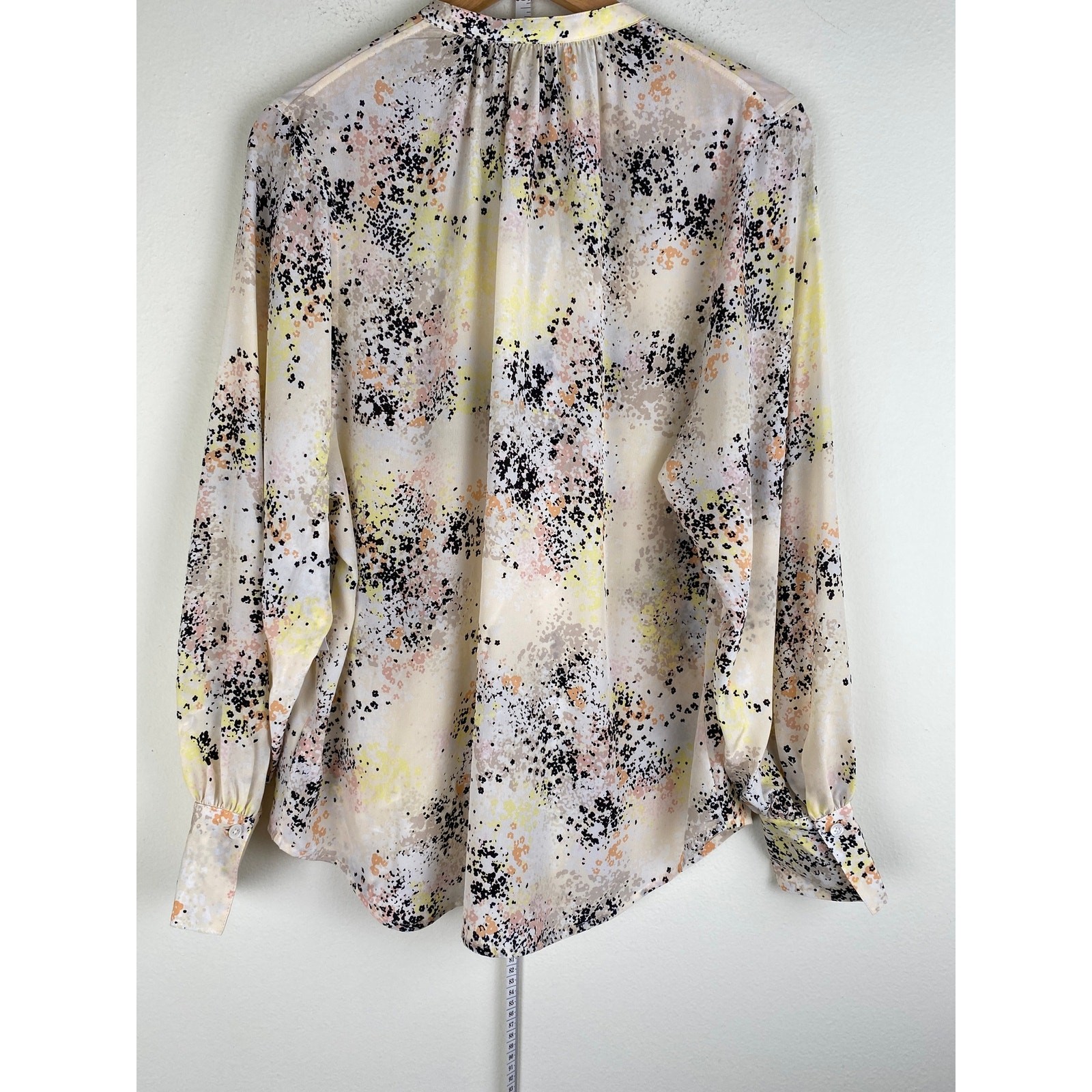 NWT Equipment Causette Silk Blouse Small Abstract Print Button Front