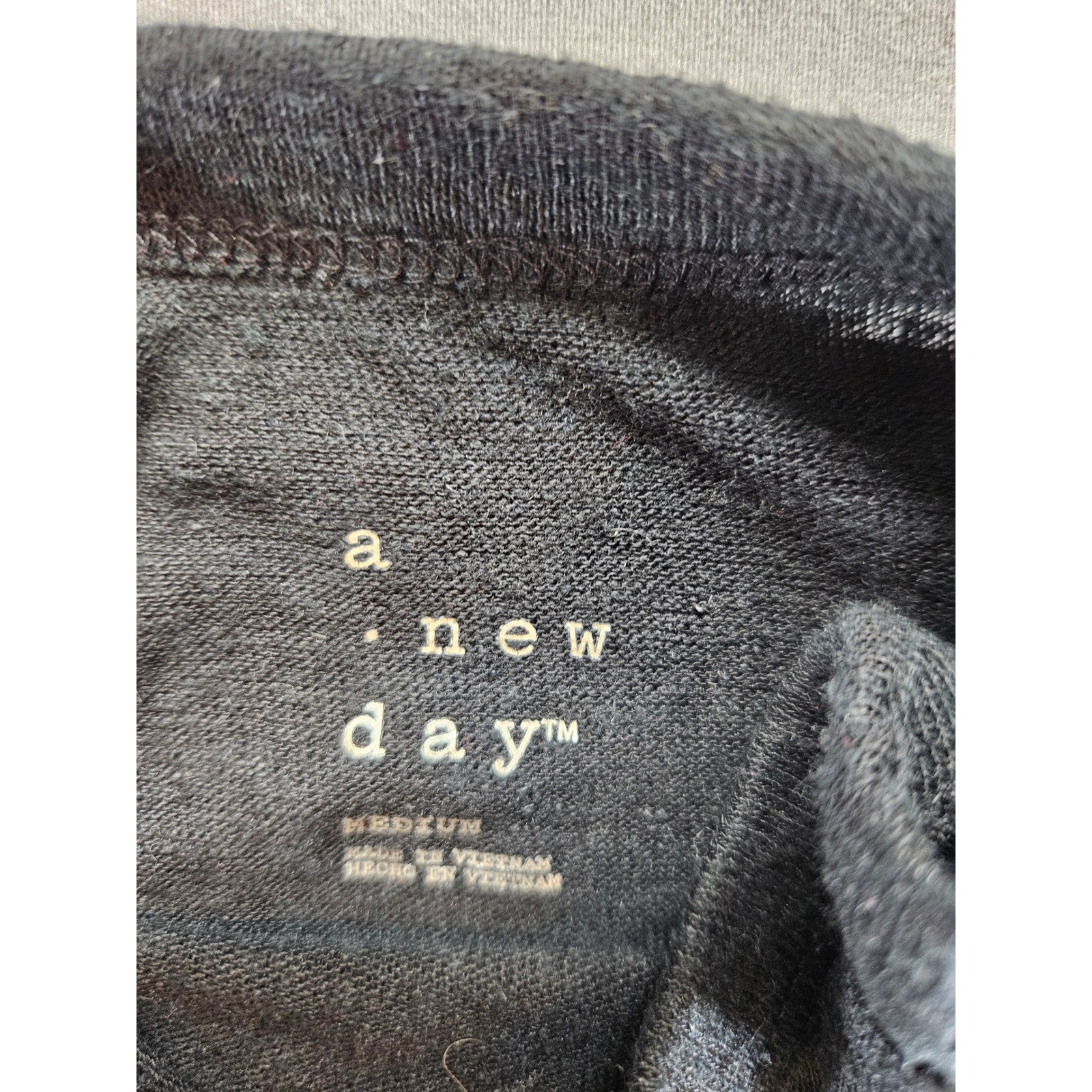 A New Day Womens High Neck Tank Top Charcoal Gray Heather Racerback Medium