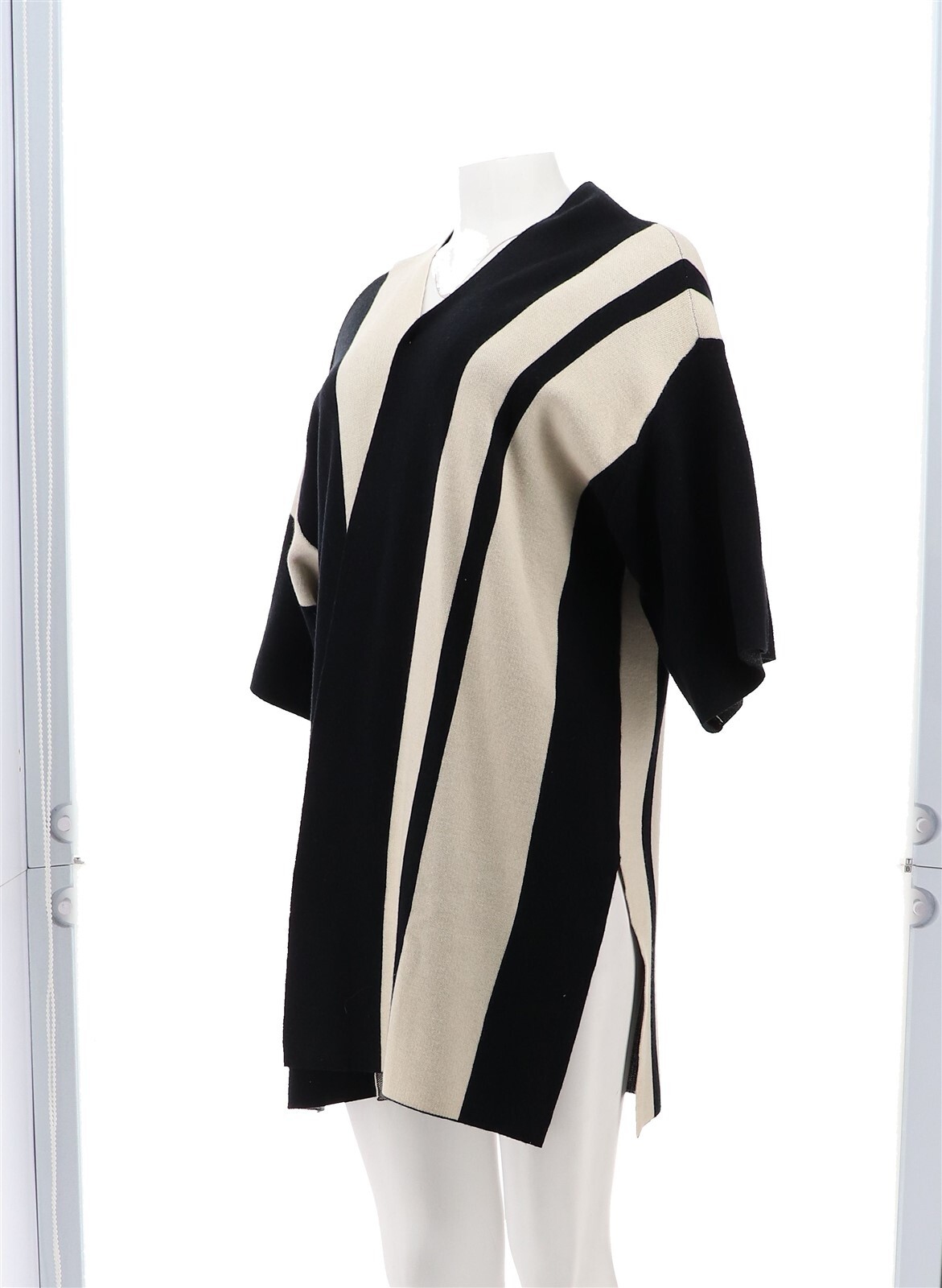 WynneLayers Double-Knit Jacquard Topper BLACK COMBO L NWOT (459)