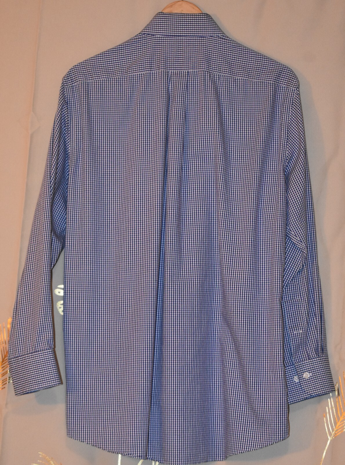 LAUREN RALPH LAUREN BLUE CHECKERED SHIRT – 16 32/33 LONG SLEEVED
