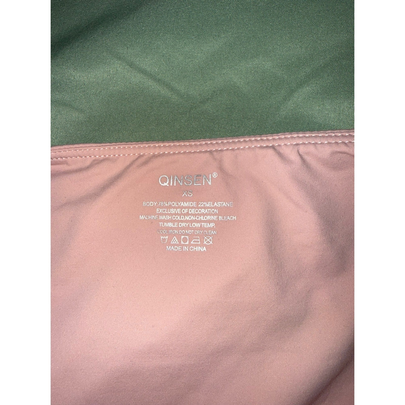 Qinsen 2 Pack One Shoulder Ruched Tank Tops Pink Grey XS NWT