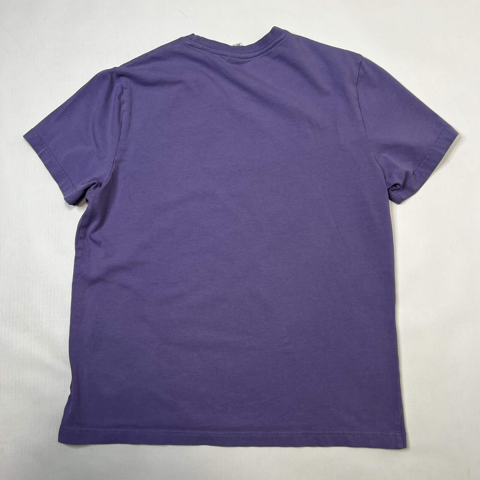REEBOK T Shirt Womens Large Lavender Spell Out Logo Graphic Crew Neck Tee UO