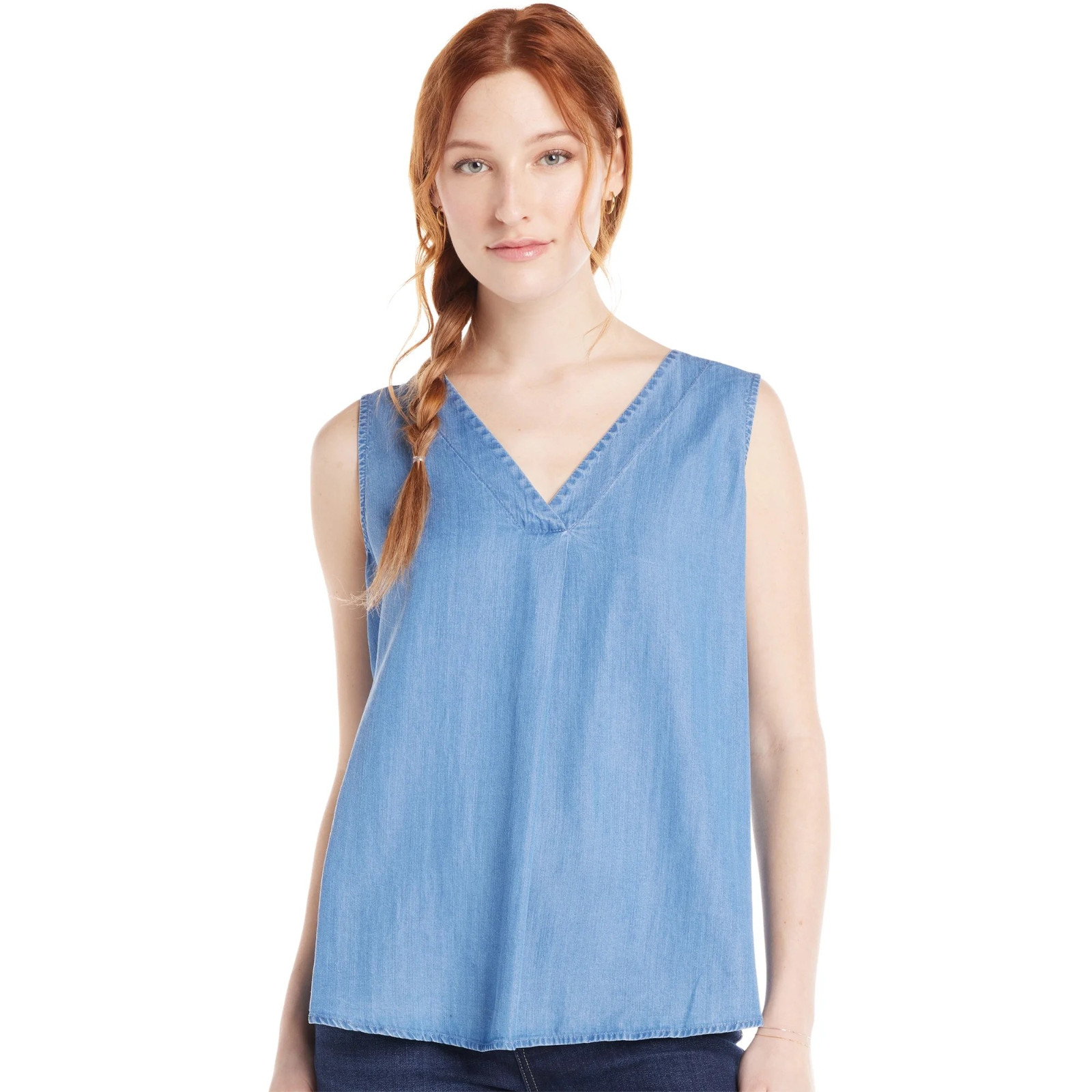 Time and Tru Women’s size 3XL 22 Woven Tank Top color Medium Wash NWT