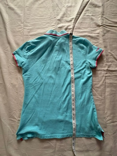 U.S Polo Assn. Womens Aqua Polo Shirt Size S Short Sleeve Logo Embroidered
