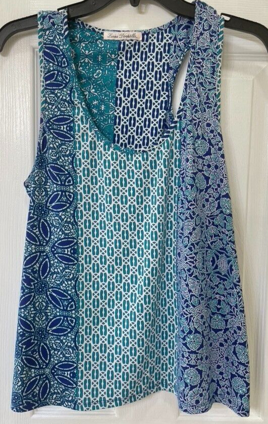 Linea Donatella shirt size Small no size tag see measurements t back stretch