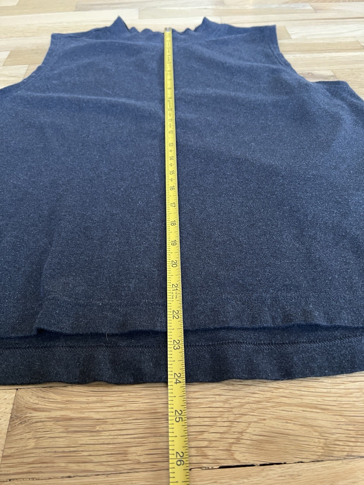 Pact Organic Cotton Airplane Mock Neck Tank Shell Women’s Size XL Charcoal