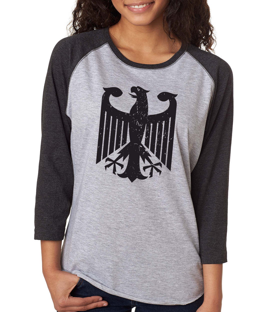 GERMAN EAGLE Oktoberfest Germany Deutschland Women’s 3/4 Sleeve T-Shirt