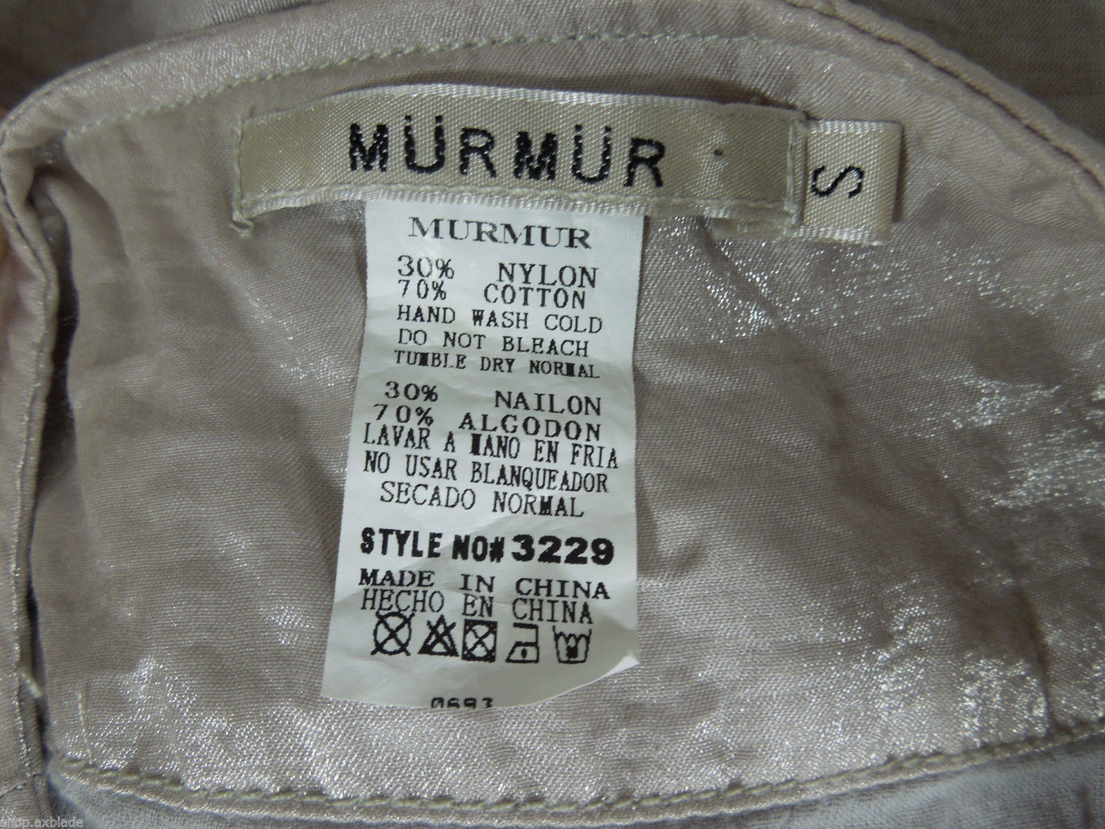 MURMUR Shrug S SMALL Womens Beads Embellished Ruched Silver Gray