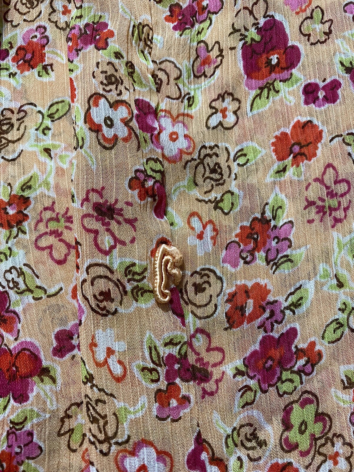 Speeckless Womens Blouse Xl Multicolor Floral Colorful Messing West tie