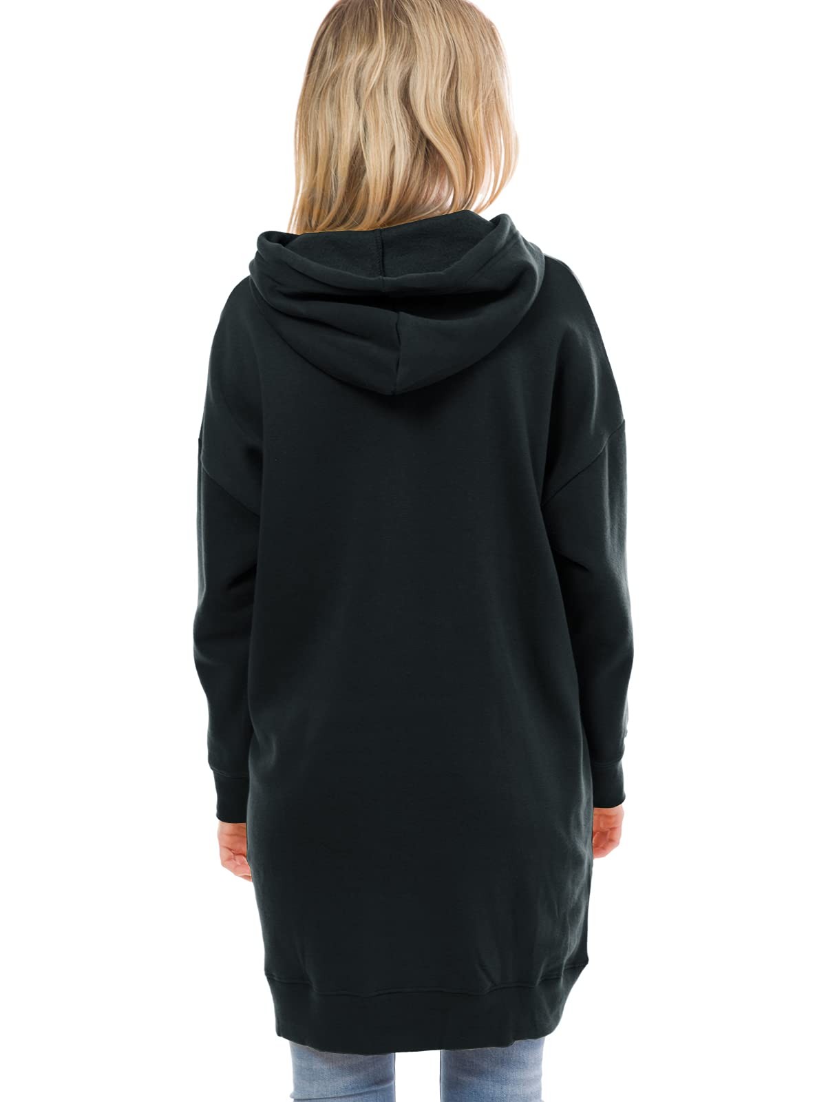 Women’s Casual Long Sleeve Fleece Hoodie Fall Sweatshirts Hooded Pullover Tun…