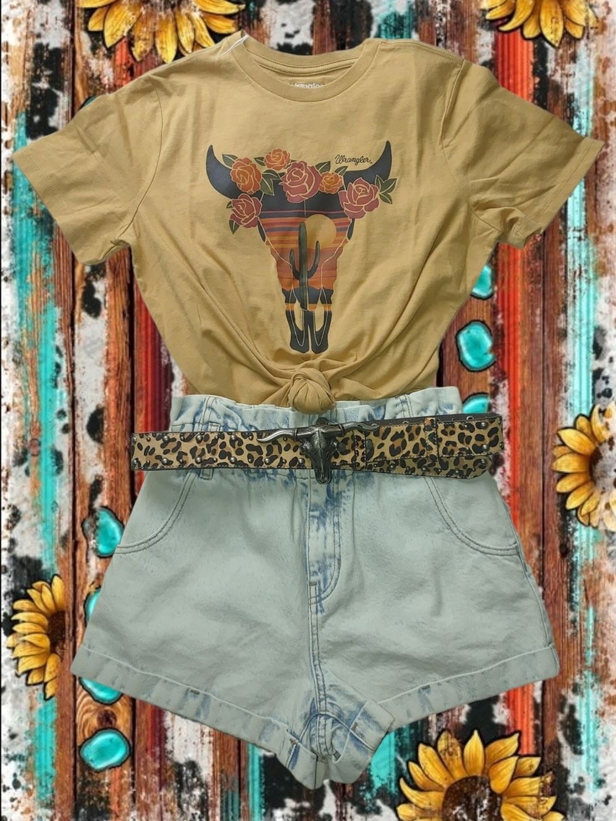 Wrangler Bull Skull Graphic Tee
