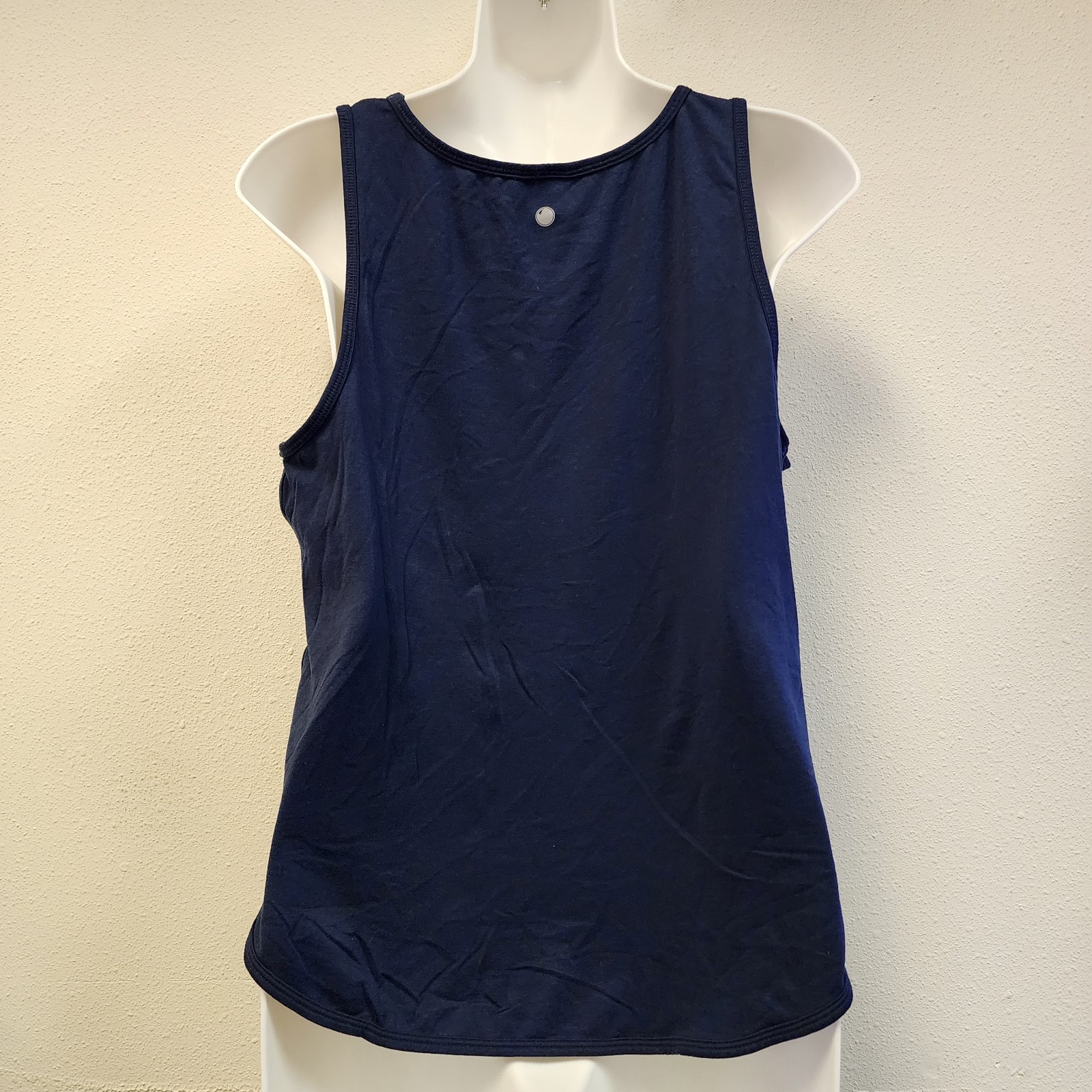 Yogalicious Lux Tank Top L Navy Loose Fit Active Athleisure Workout Stretch Gym