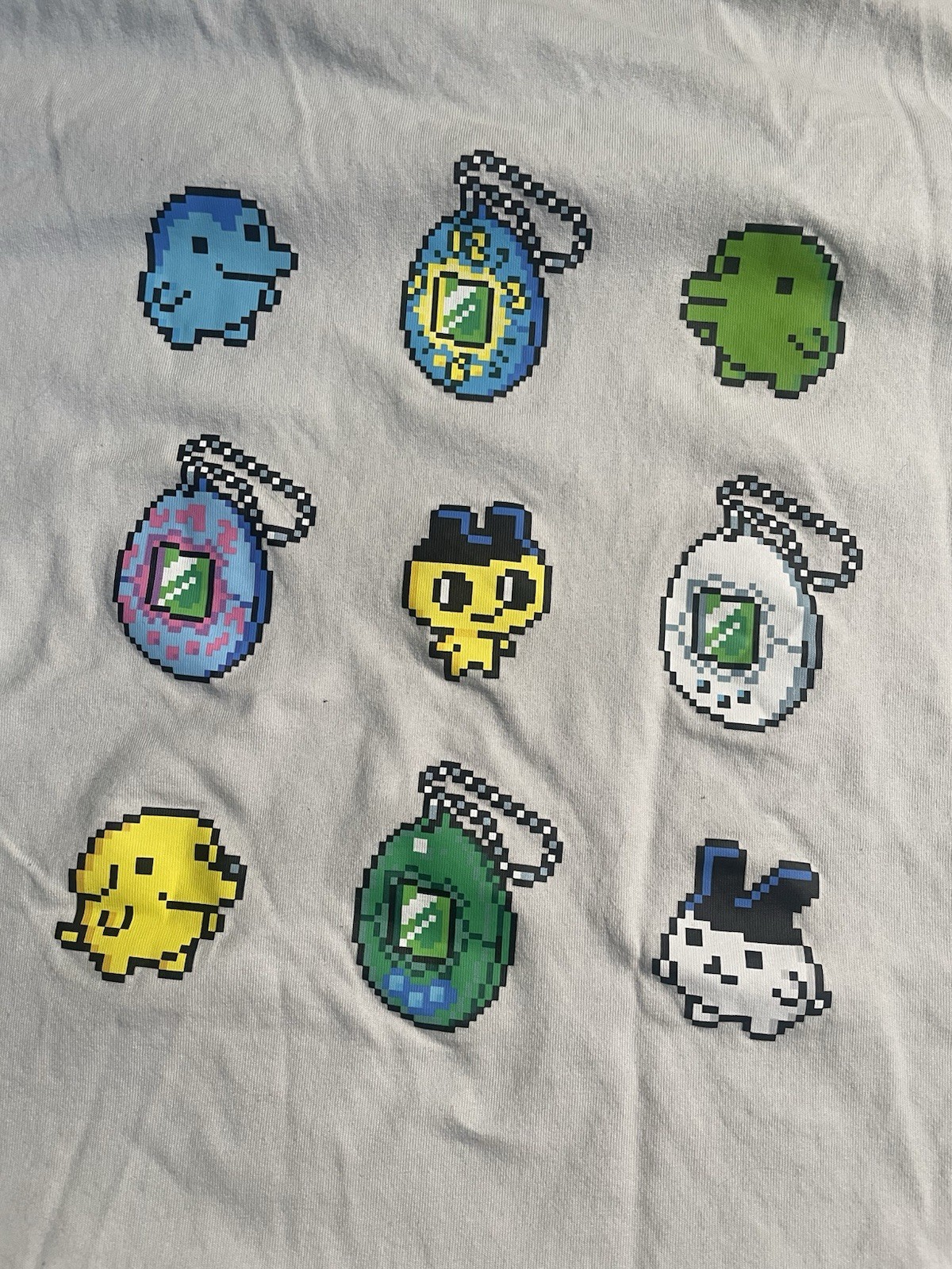 Tamagotchi Collection Graphic Gray T-Shirt Tee Uniqlo Women Size L