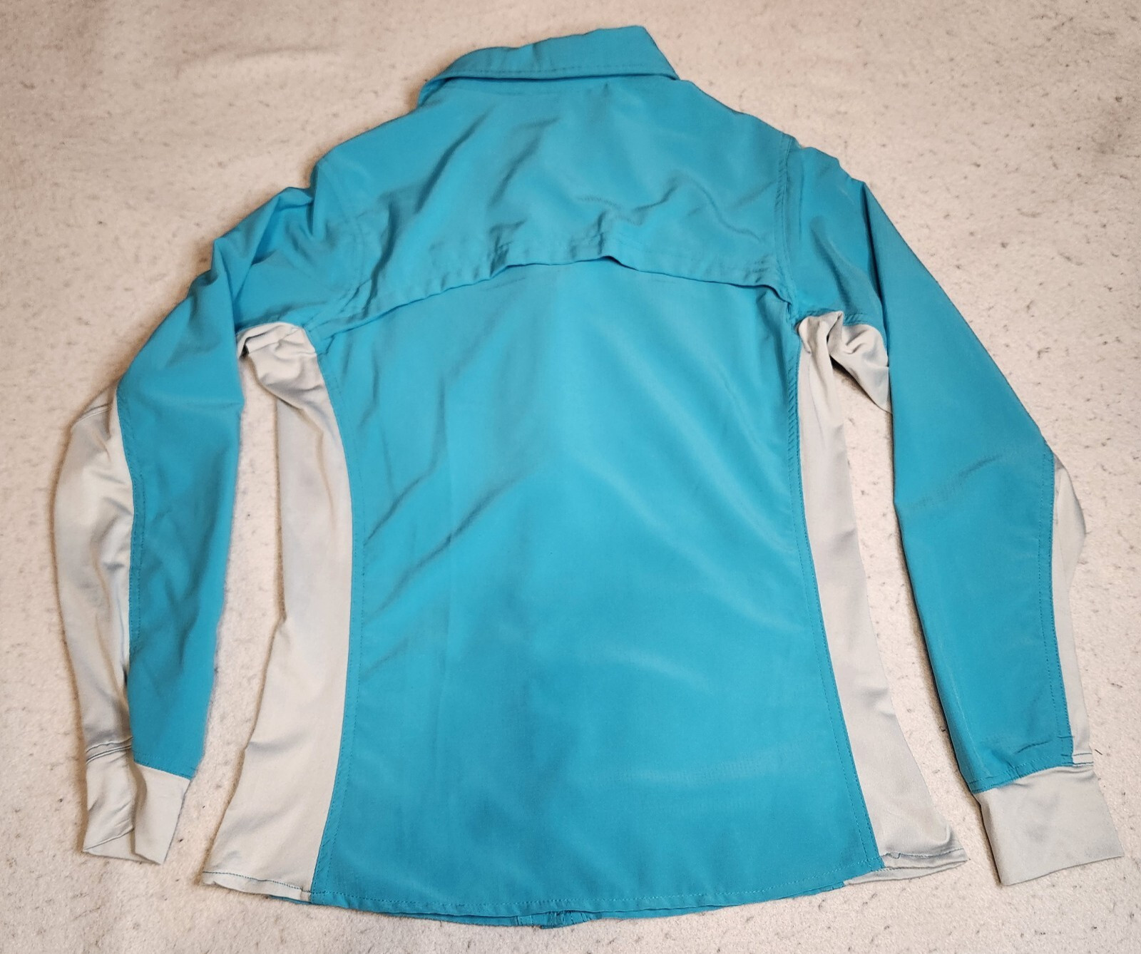 Silver Bait Womens Blouse Sz S Blue Gray Button-Up Long Sleeve Vented