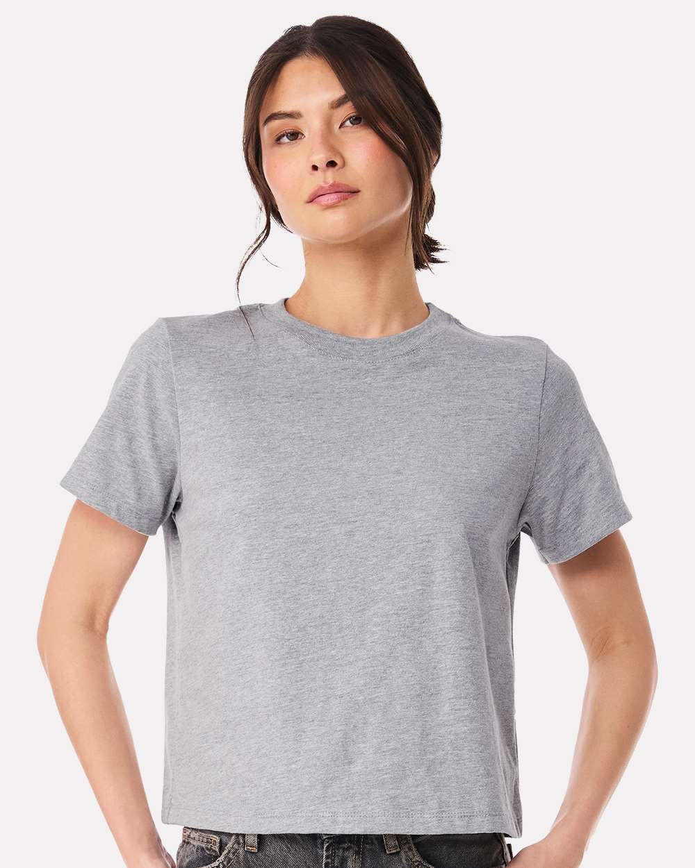 🔥 BELLA + CANVAS Women 6 oz Heavyweight Cotton Tee Shirt Up To 3XL 6110