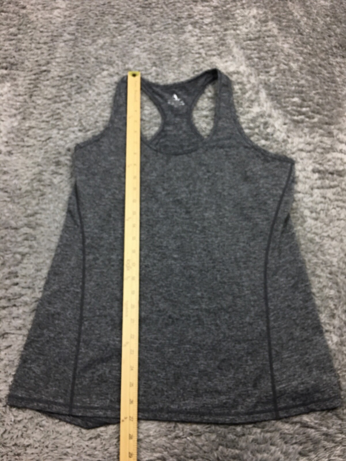 Icyzone Tank Top Womens Size XL Gray Athletic Polyester Stretch