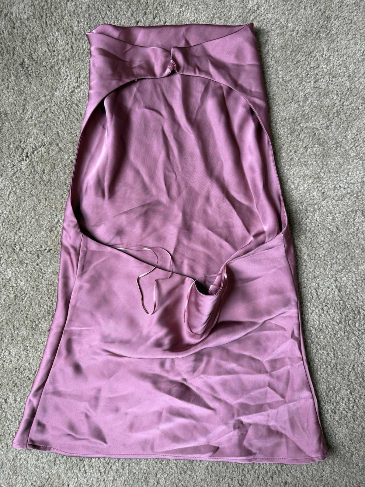 BRAND NEW Dynamite Haut Draped Halter Top Size XS Deco Rose Pink 100087292