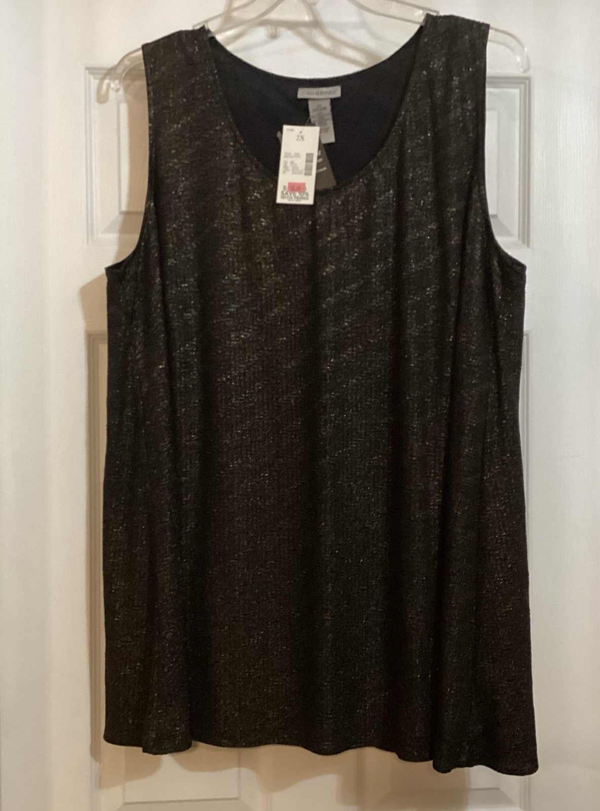Any Wear by Catherines Cardigan with Sleeveless Blouse 2X 22/24W New