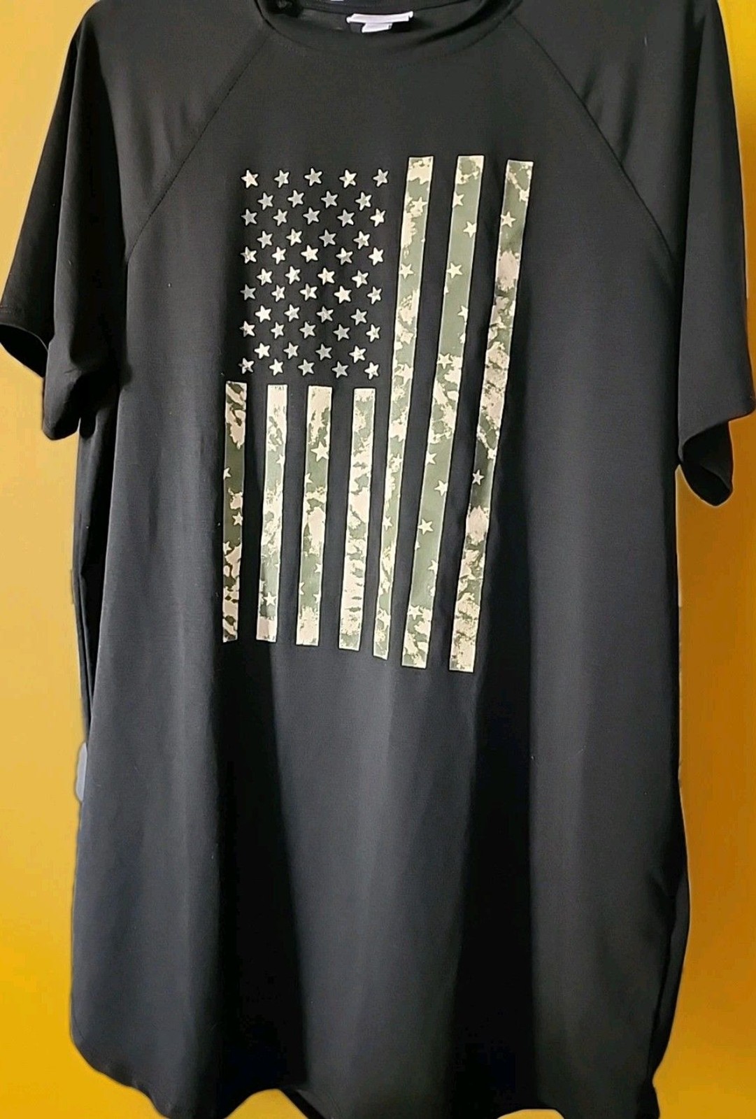 LuLaRoe Large Oversized Axel patriotic Americana T-Shirt Excellent B7 USA