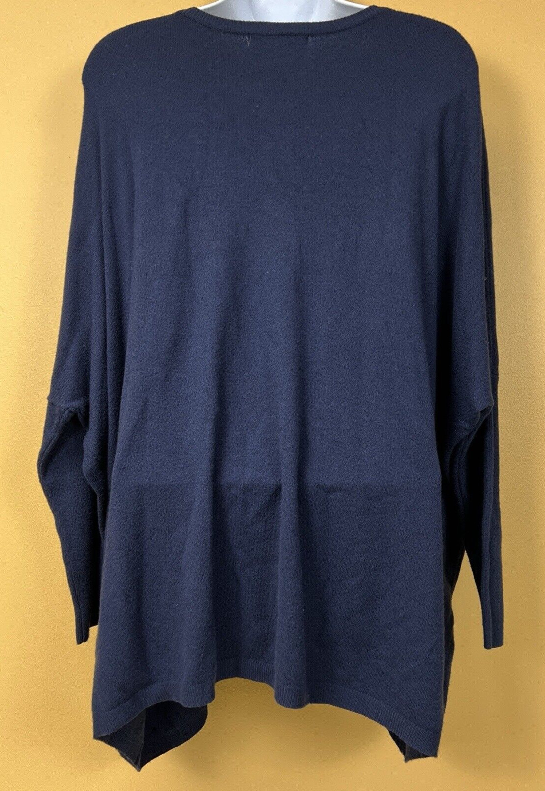 Meo Meli Knit Sweater One Size Top Dolman Sleeve Minimal Lagenlook (Cashmere?)