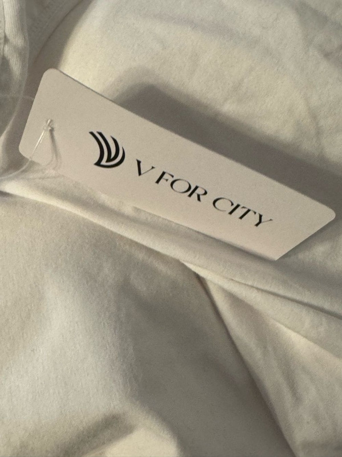 V For City NWT Classic White Cotton & Spandex Square Neck Tank Top Size XL