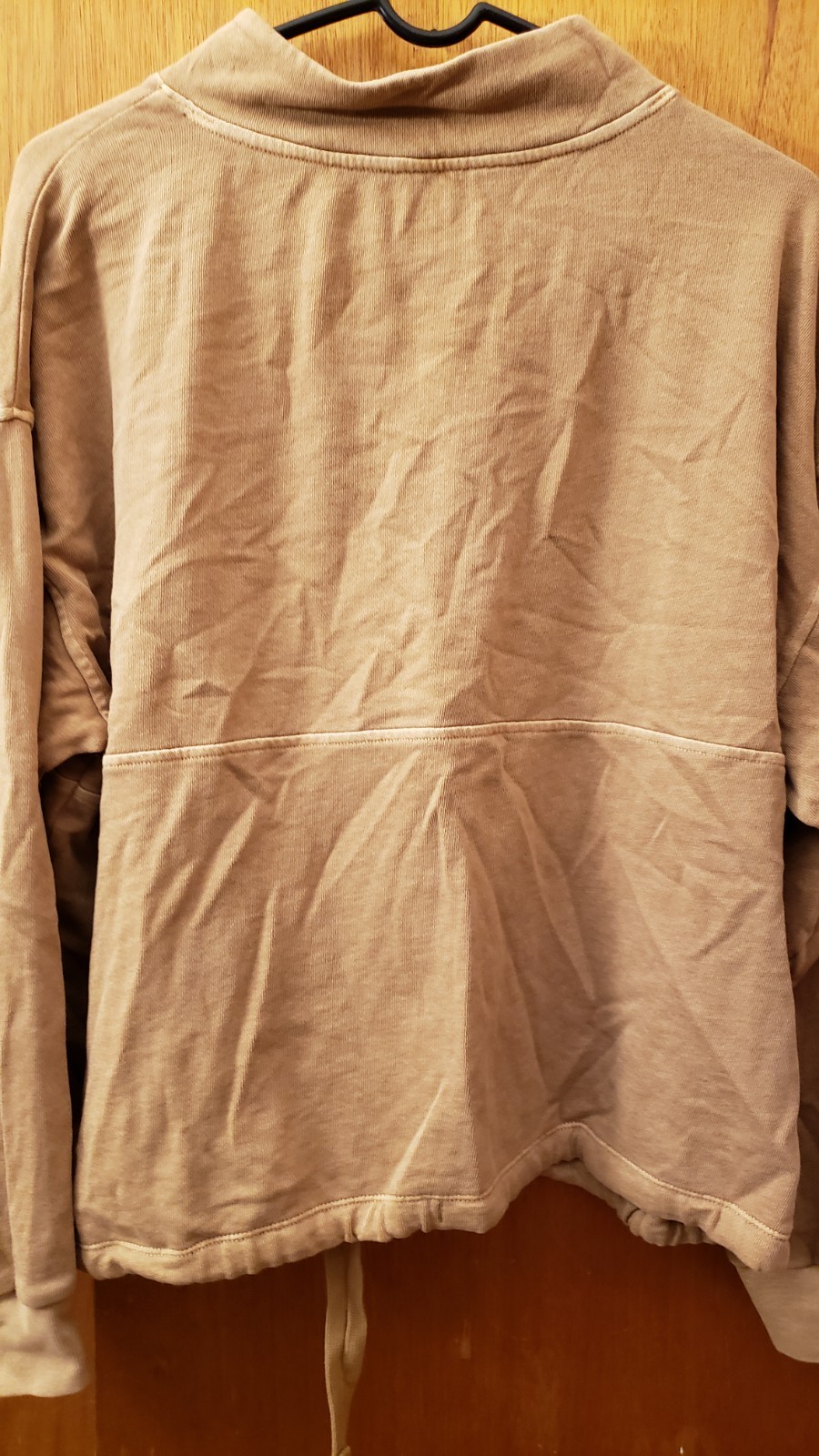 OLD NAVY Draw String TOP 4 Button placket LARGE Golden Tan Women’s clothing EUC