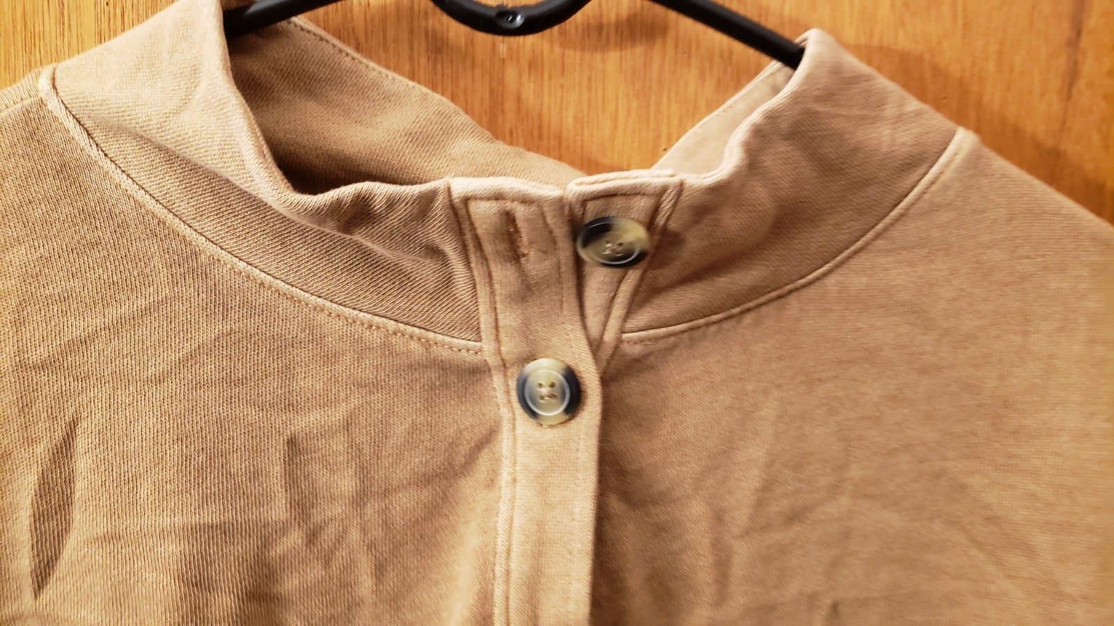 OLD NAVY Draw String TOP 4 Button placket LARGE Golden Tan Women’s clothing EUC