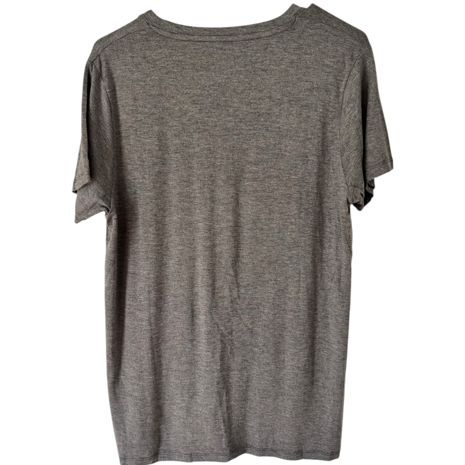Fxzzyxdpp Gray Bambo V Neck Short Sleeve T-Shirt Unisex Size Medium NWT Basic