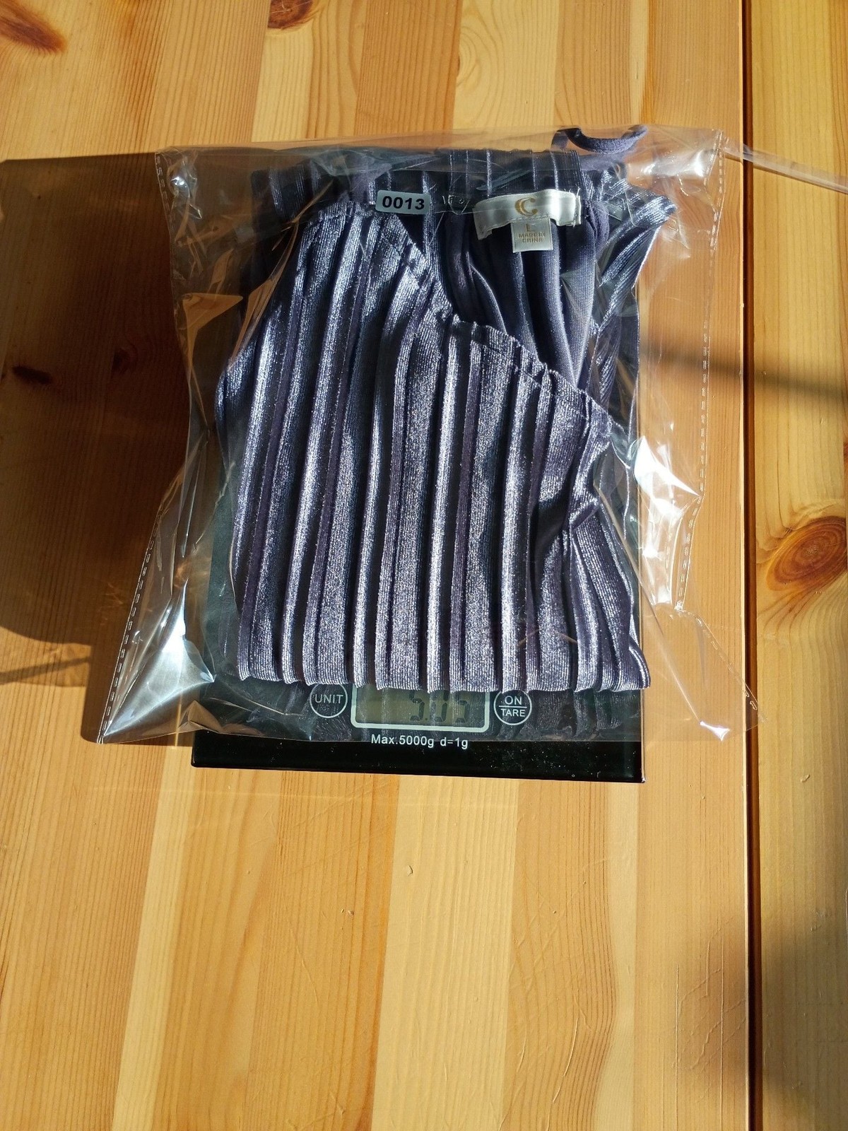Cato Metallic Accordion Pleated Cami Tank Top Velour feel