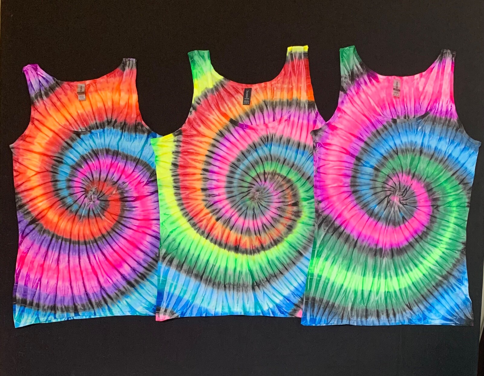 *New* Handmade Tie Dye, Assorted Magic Tunnel Women’s Tank Tops, All Sizes