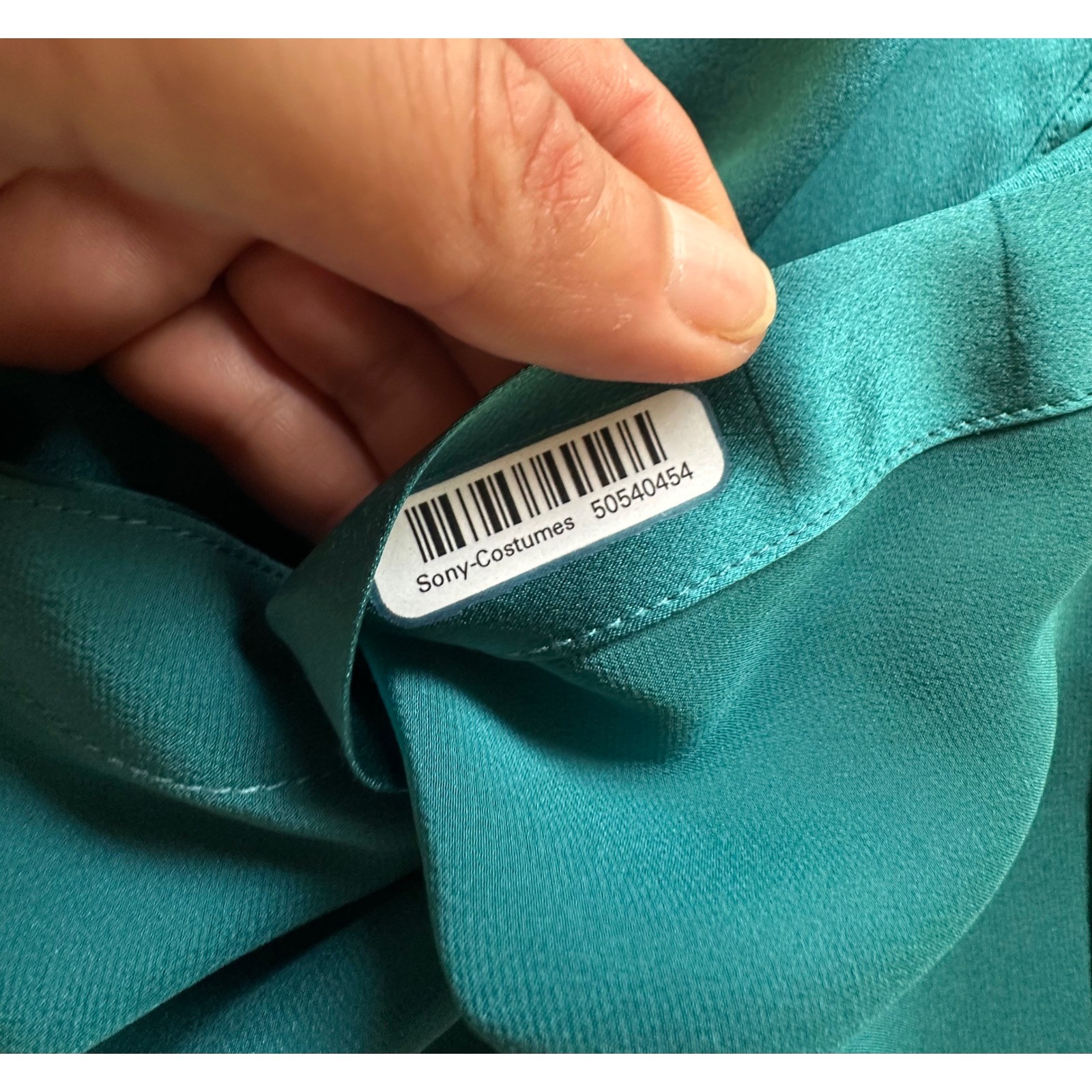 LilySilk Women 22 Momme Mulberry Silk Shirt Teal Green Button Up Blouse Size S