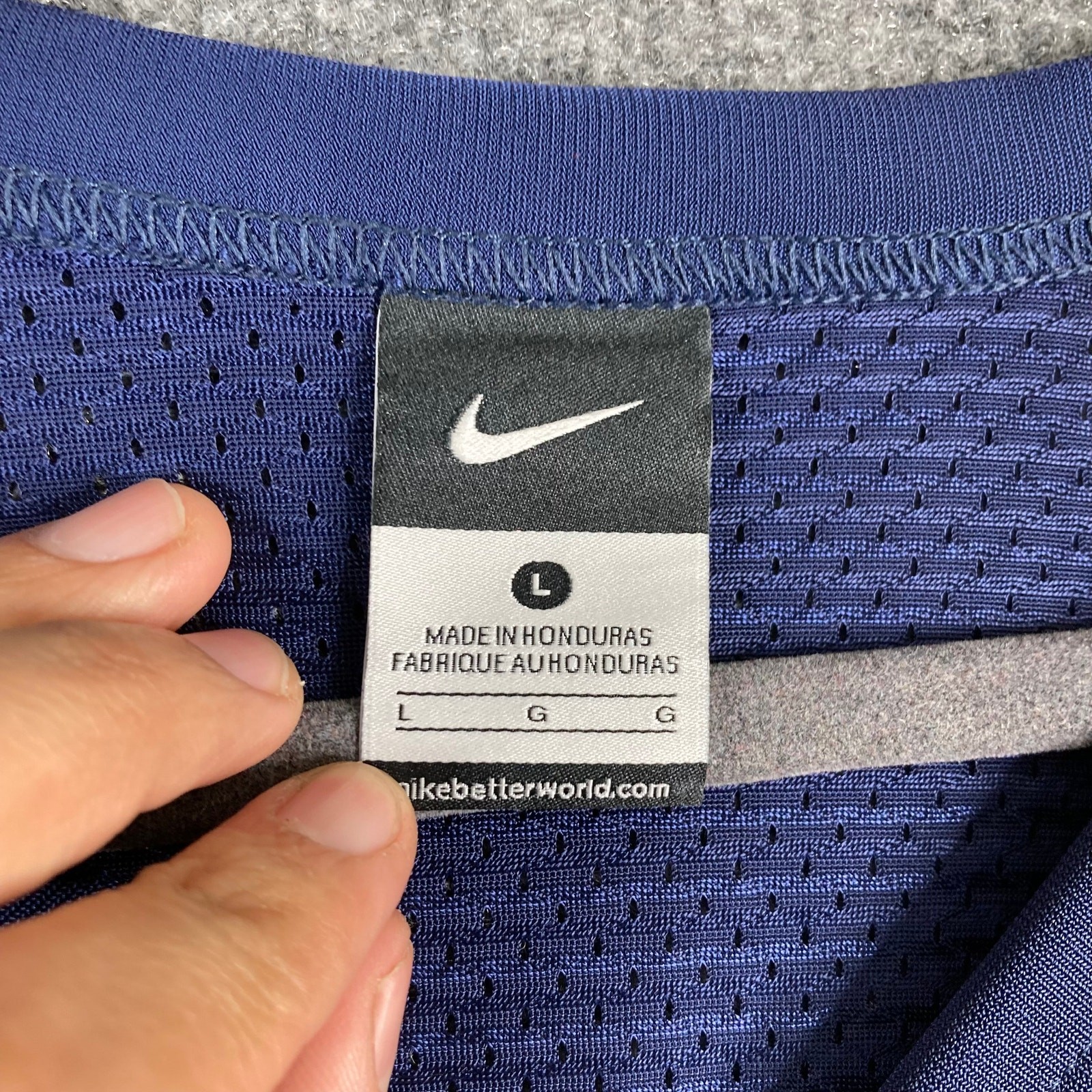 Nike Football Jersey Womens L Chamber All-Stars 23 Navy Blue Mesh Team Sports