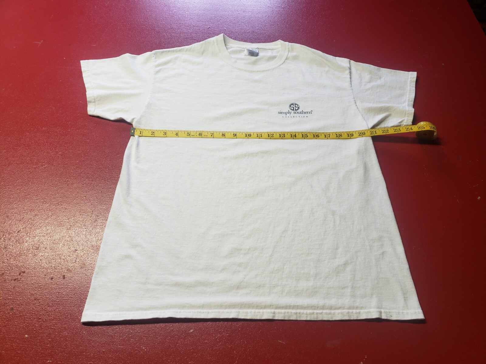 Simply Southern Collection T-Shirt White 100% Cotton Gildan Tag